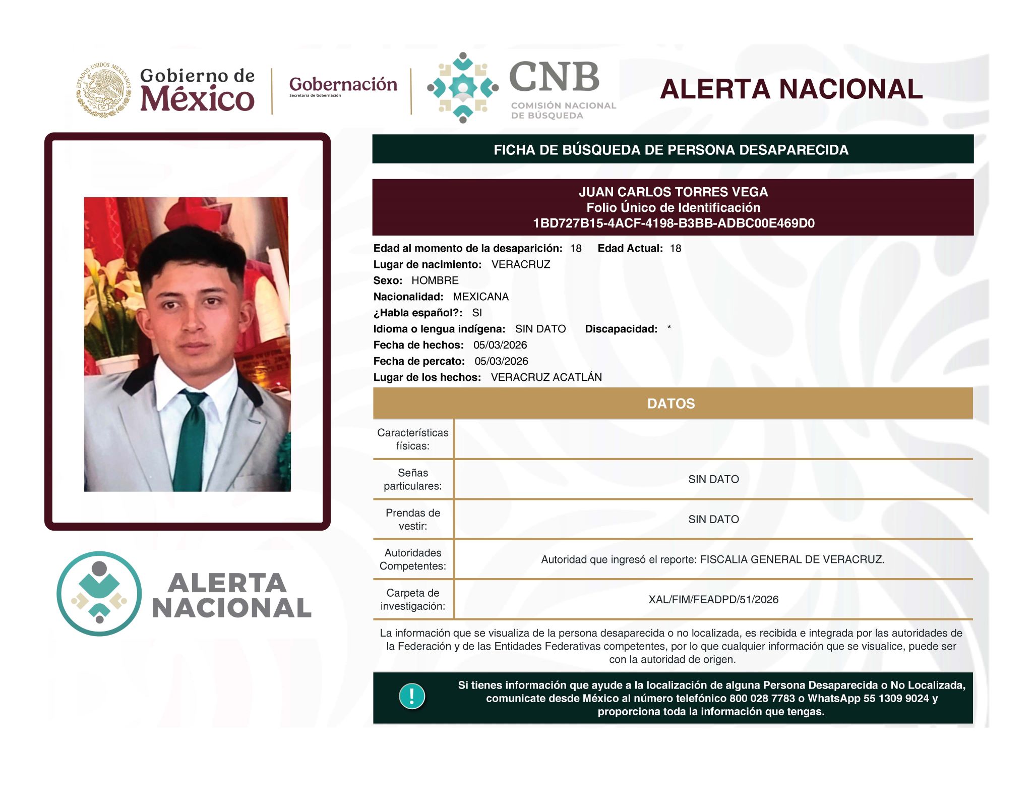 JUAN CARLOS TORRES VEGA