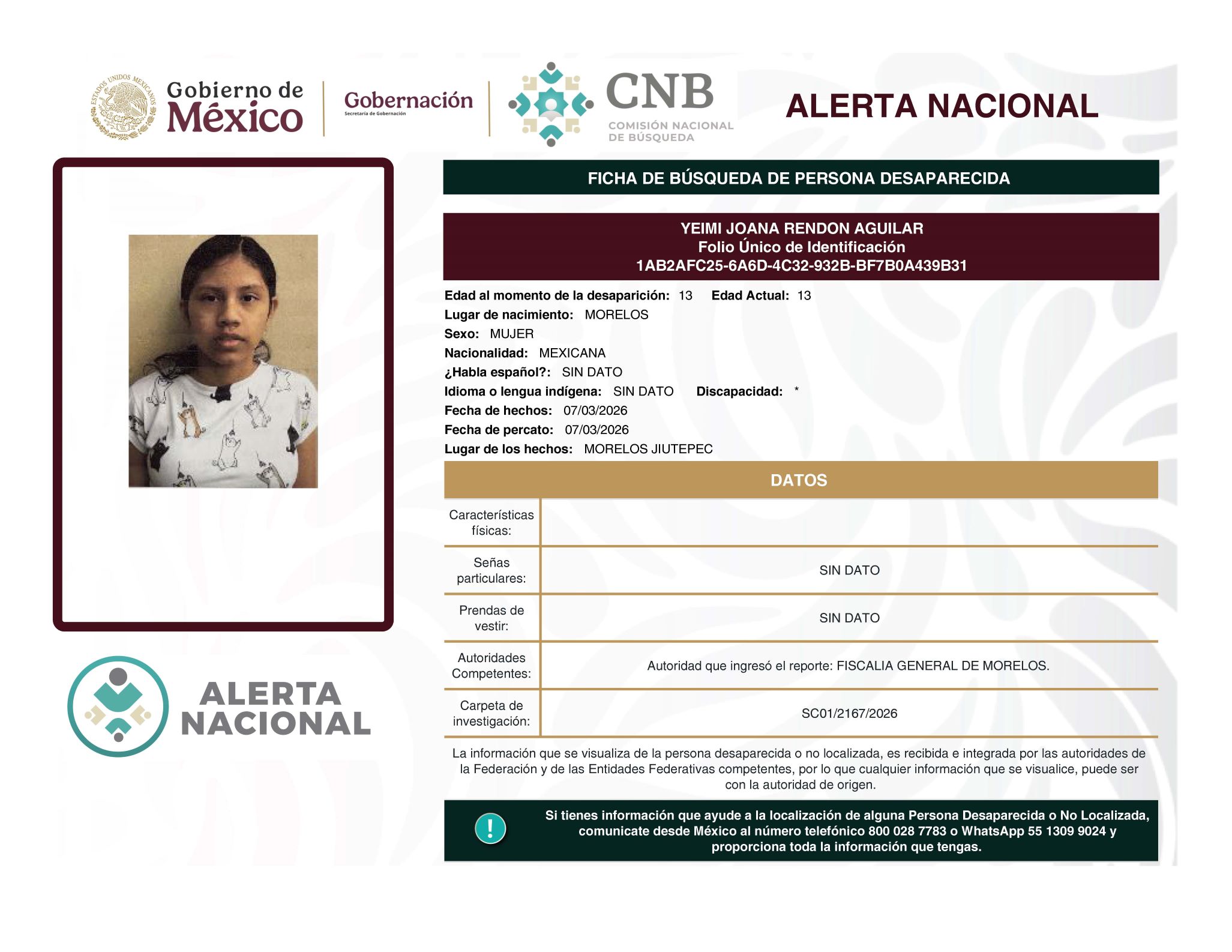 YEIMI JOANA RENDON AGUILAR