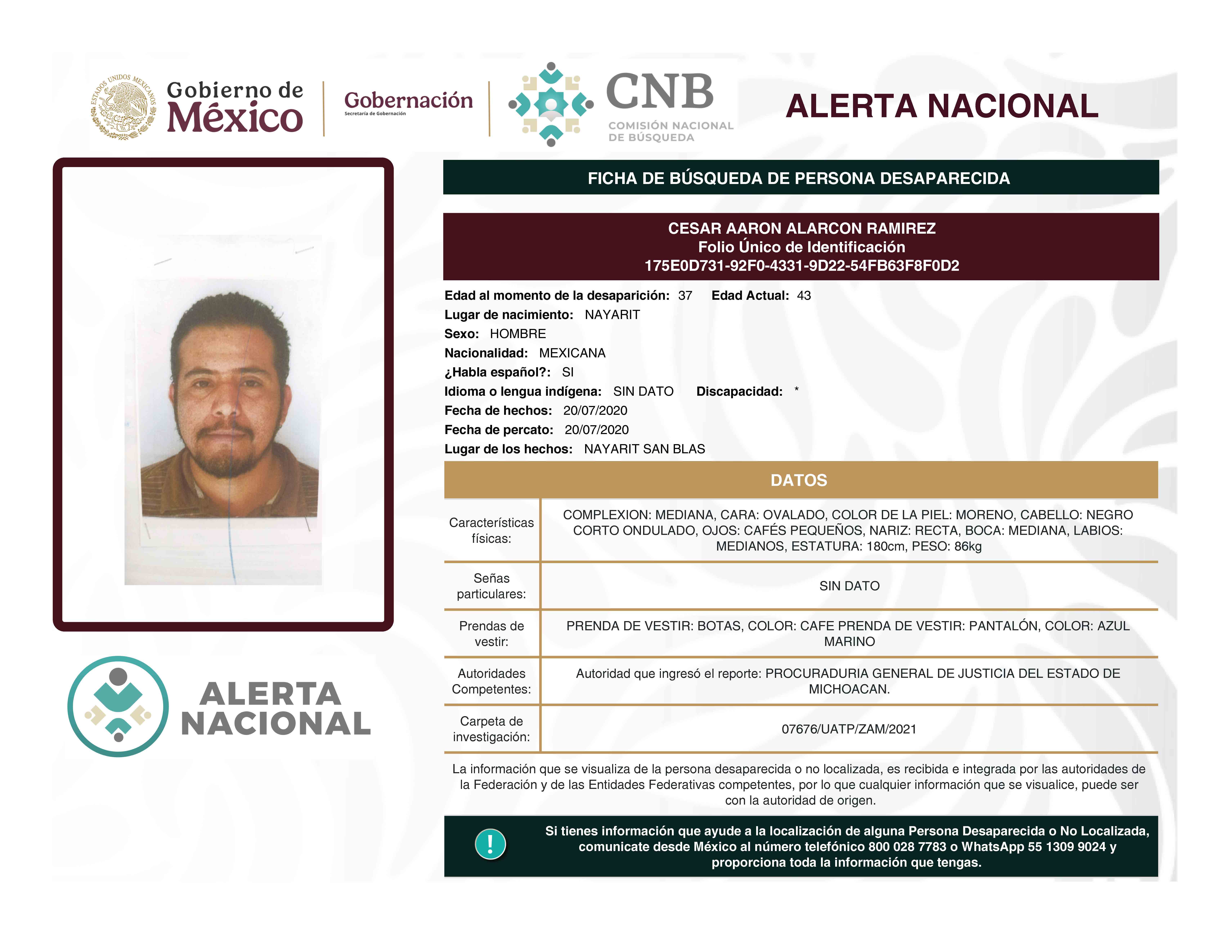 CESAR AARON ALARCON RAMIREZ