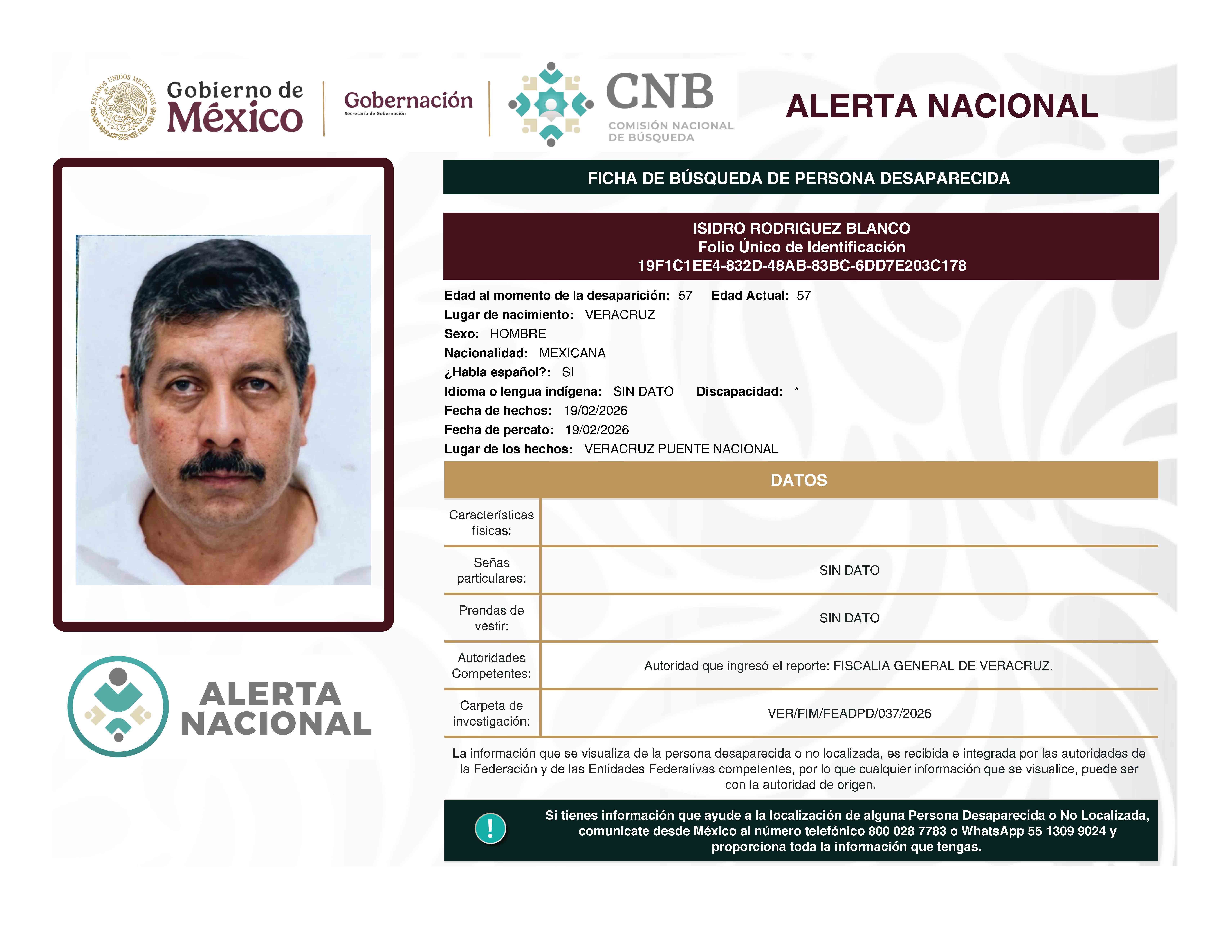 ISIDRO RODRIGUEZ BLANCO