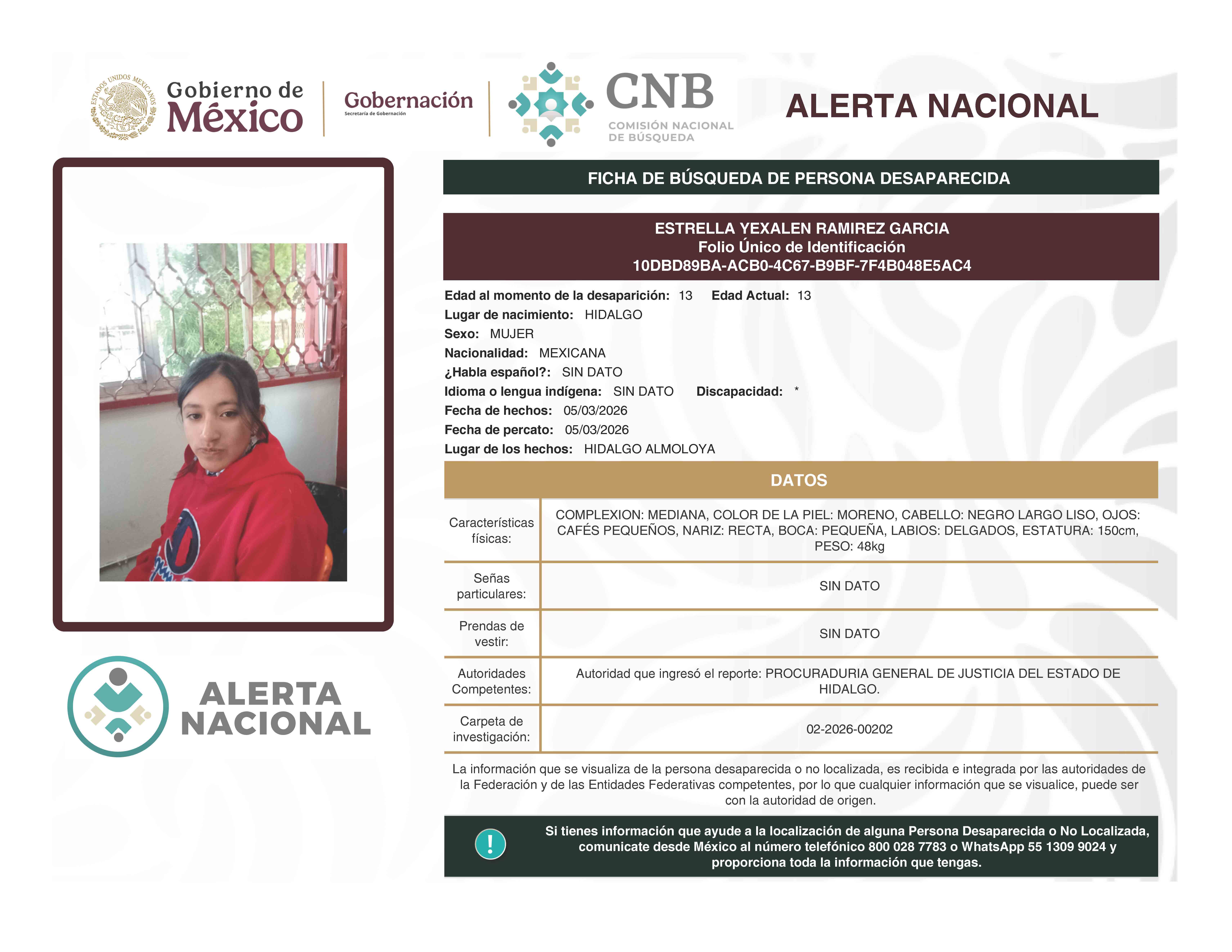 ESTRELLA YEXALEN RAMIREZ GARCIA