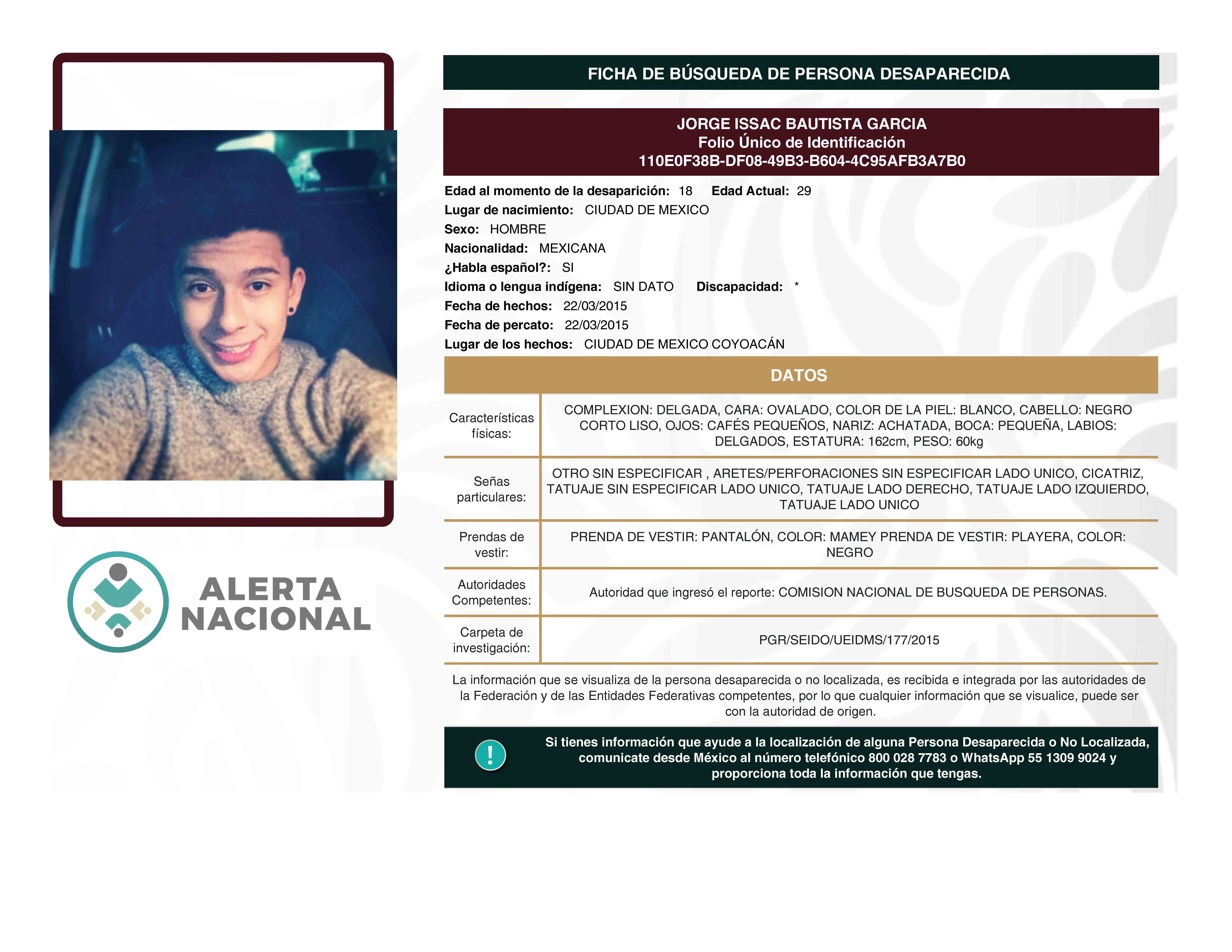 JORGE ISSAC BAUTISTA GARCIA